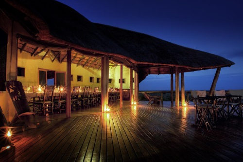 Kwando Tau Pan Camp avond diner